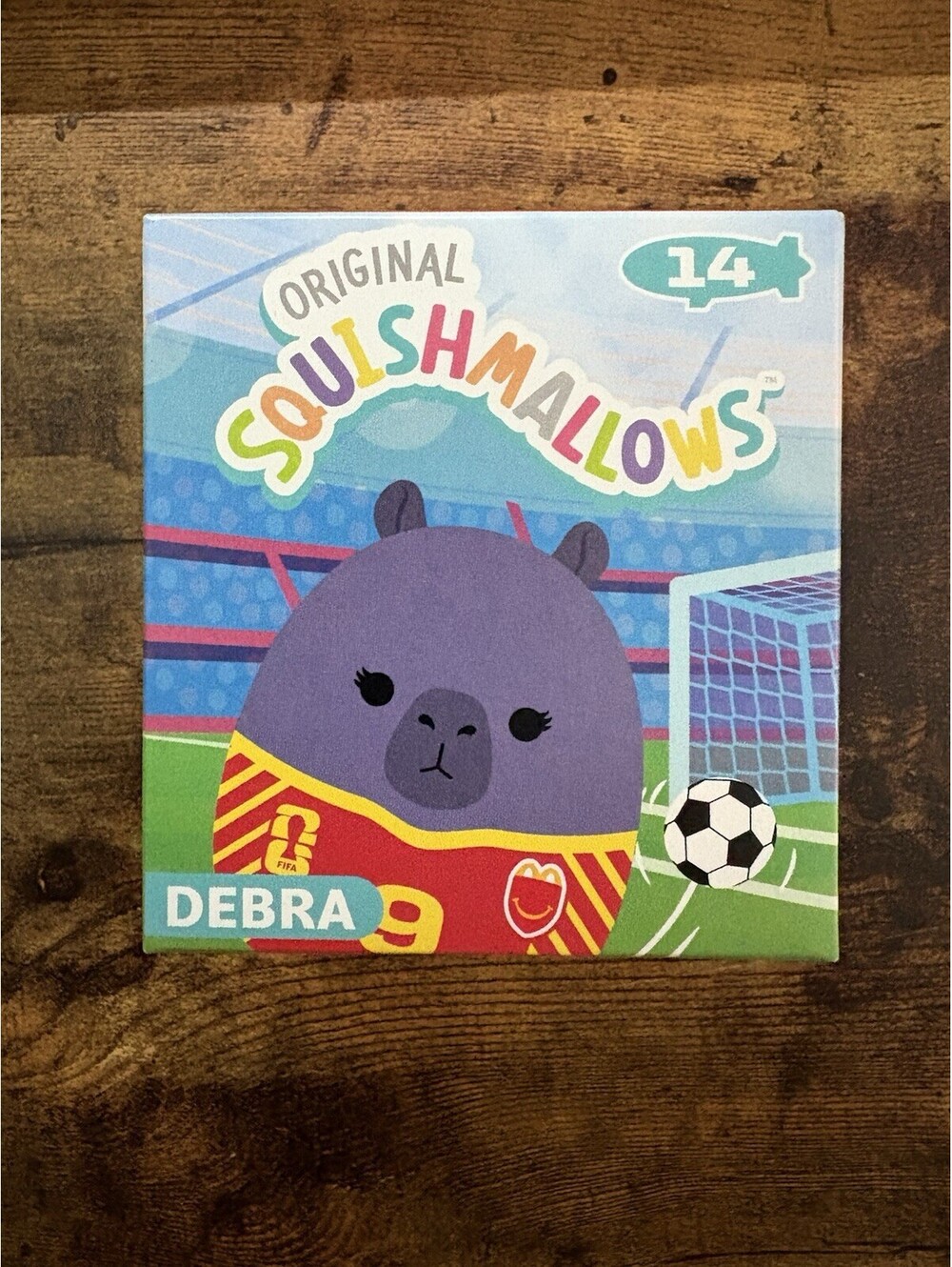 #14 DEBRA McDonald’s FIFA World Cup 2026 Squishmallows Happy Meal Toys UNOPENED
